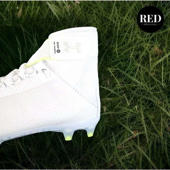 Under Armour UA Highlight MC Football Cleats 3023716-106 White - Men's Size 13 - Picture 12 of 14